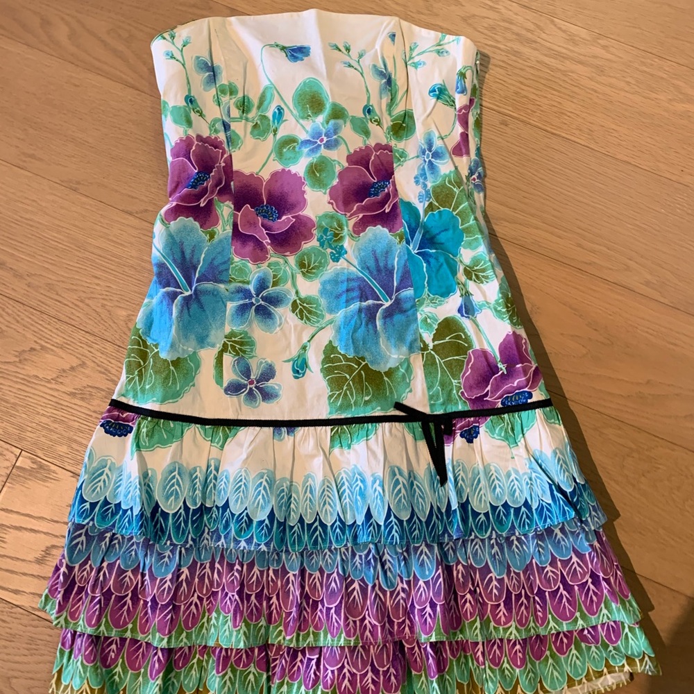 Tibi strapless mini dress